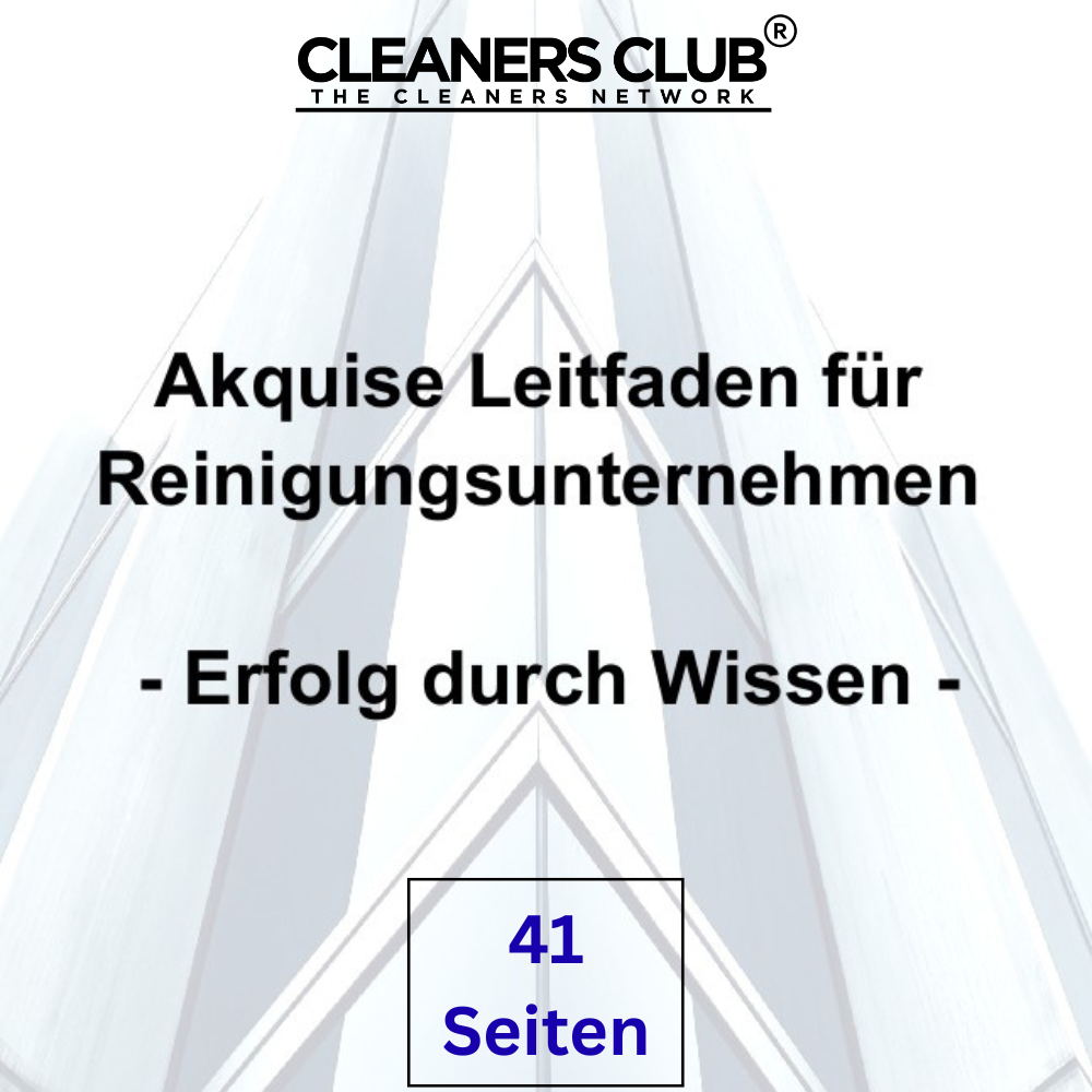 Akquise Leitfaden für Reinigungsunternehmen